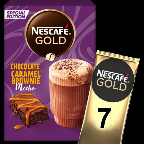 Στιγμιαίος Καφές Chocolate Caramel Brownie Mocha σε φακελάκια Nescafe Gold (7 τεμ) 